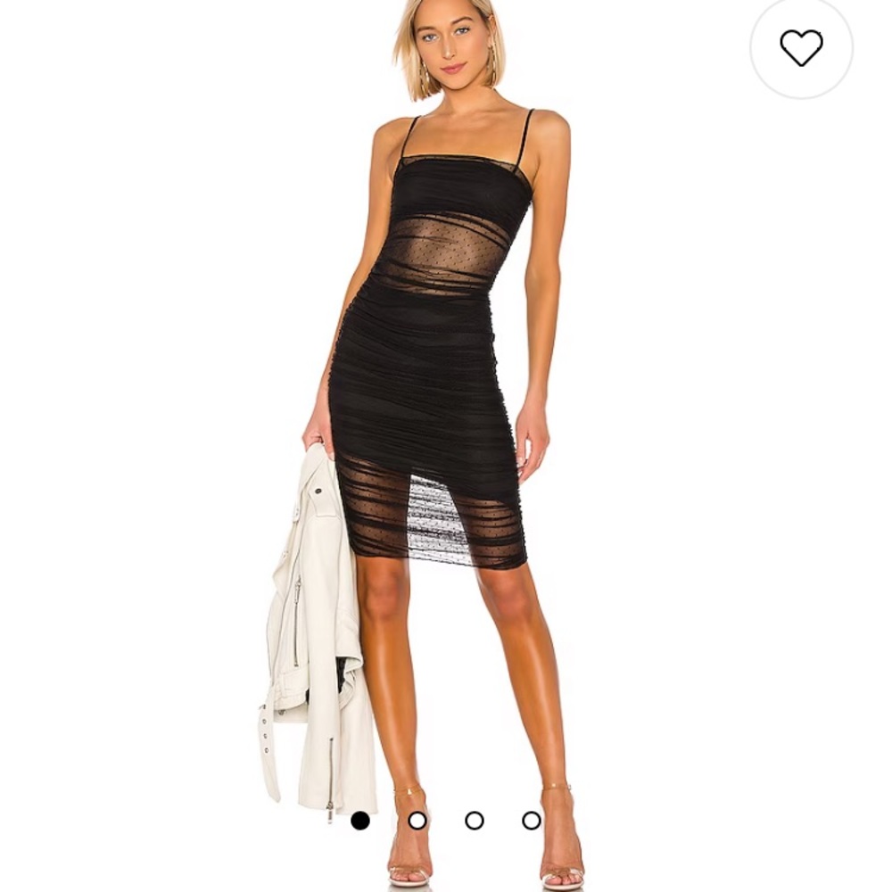H:ours Agnor Midi dress in black